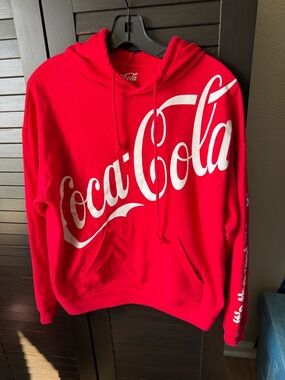 Coca Cola Red Hoodie with White Logo